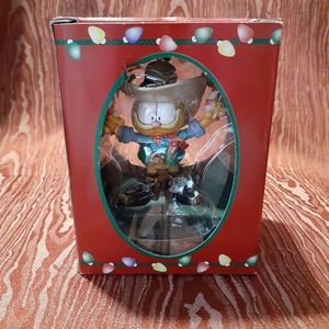 VINTAGE PAWS TRIM A TREE GARFIELD CHRISTMAS ORNAMENT COWBOY HAT AND CANDY CRANES
